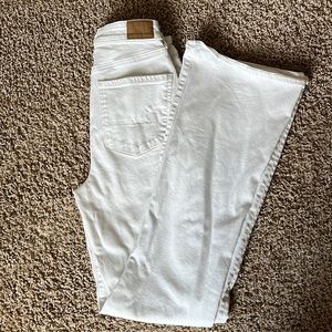 American eagle white high rise  flare jeans